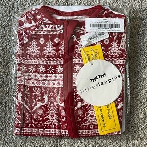 Little Sleepies Reindeer Cheer Zippy -Preemie NIB